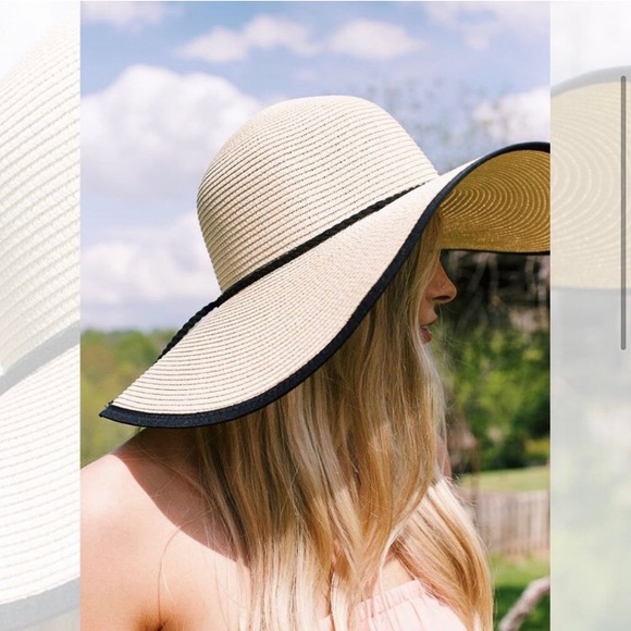 LAST ONE: Summer hat with Panama brim and braided strap - Picture 5 of 10